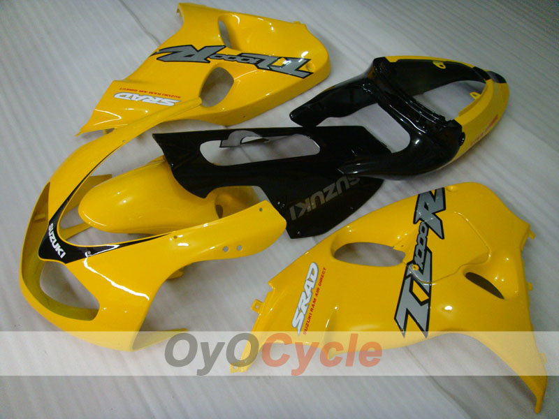 Kit de carenado por inyección para TL1000R 98-03 - Amarillo, Negro - Estilo de fábrica #OYO87903287