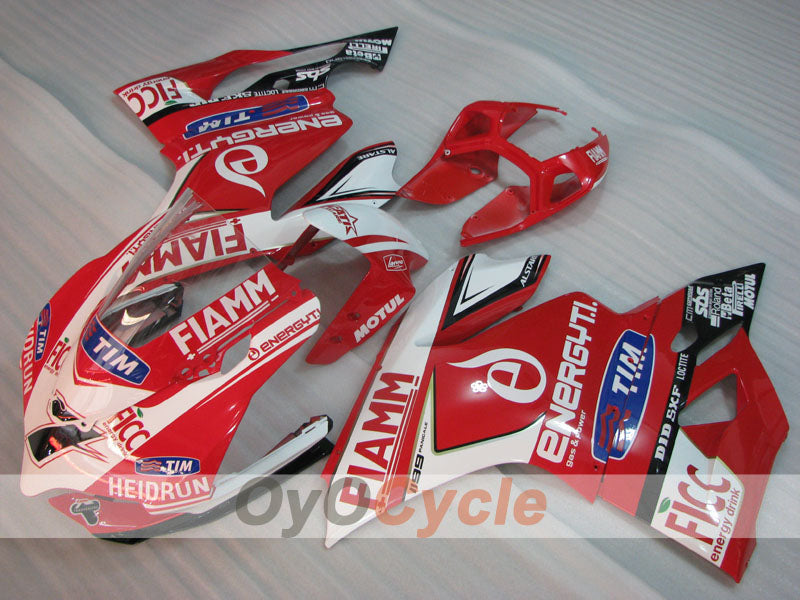 Kit de carenado de inyección para Ducati 1199 11-14 - Rojo, Blanco - FIAMM #OYO87903383 Imagen secundaria del producto