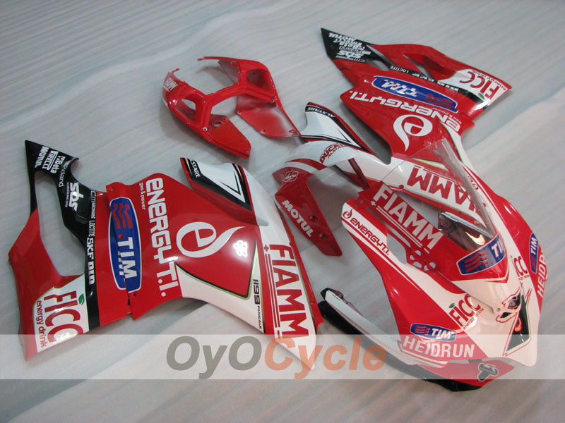 Kit de carenado de inyección para Ducati 1199 11-14 - Rojo, Blanco - FIAMM #OYO87903383 Imagen principal del producto