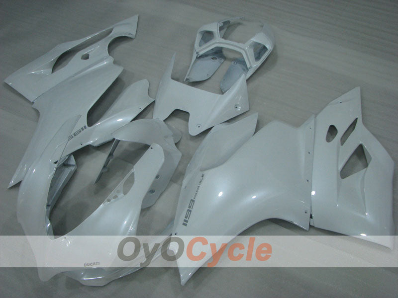 Kit de carenado por inyección para Ducati 1199 11-14 - Blanco - Estilo de fábrica #OYO87903384