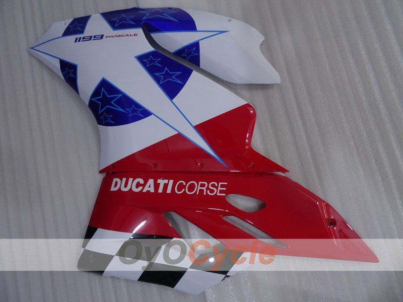 Carenado inyectado para Ducati 1199 11-14 - Rojo, Blanco - Estilo de fábrica #OYO87903388