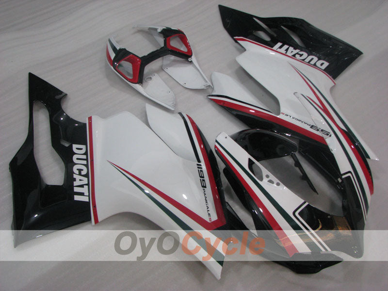 Kit de carenado por inyección para Ducati 1199 del 11 al 14 - Blanco, Negro - Estilo de fábrica #OYO87903393 Imagen principal del producto