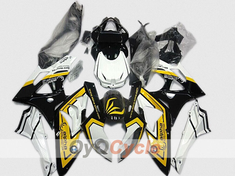 Kit de carenado por inyección para BMW S1000RR 09-14 - Amarillo, Blanco, Negro - Alpha #OYO87904545 Imagen principal del producto