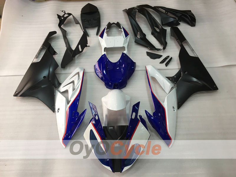 Kit de carenado por inyección para BMW S1000RR 15-16 - Azul, Blanco, Negro - Estilo de fábrica #OYO87904558