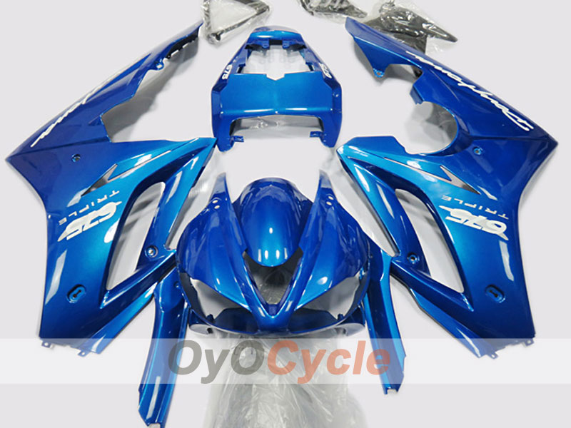 Kit de carenado por inyección para Triumph Daytona 675 09-12 - Azul - Estilo de fábrica #OYO87904575