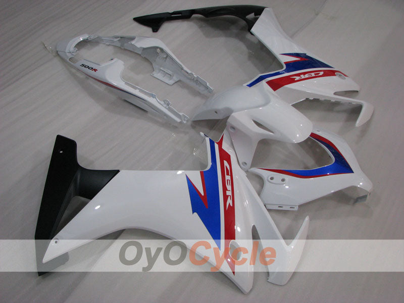 Kit de carenado por inyección para CBR500R 13-15 - Azul, Blanco - Estilo de fábrica #OYO87904580 Imagen secundaria del producto