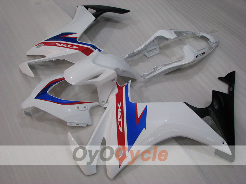 Kit de carenado por inyección para CBR500R 13-15 - Azul, Blanco - Estilo de fábrica #OYO87904580 Imagen principal del producto
