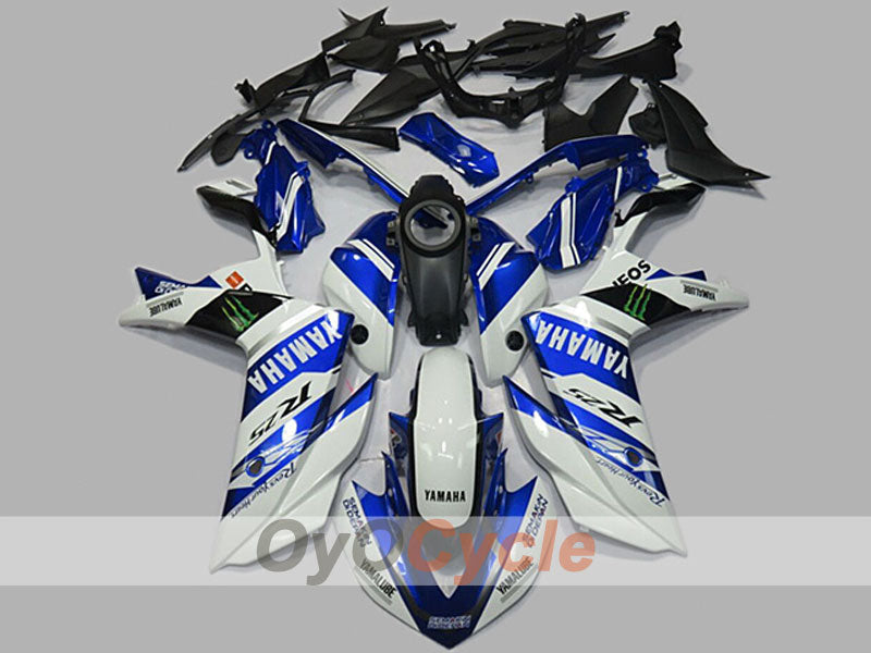 Carenado inyectado para YZF-R3 14-15 - Azul, Blanco - Estilo de fábrica #OYO87904585 Imagen principal del producto
