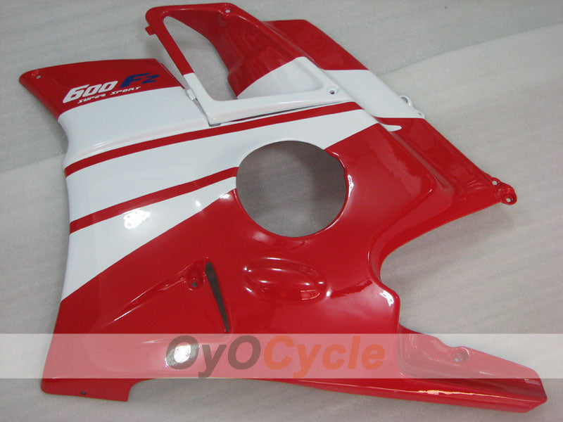 Carenado para Honda CBR600 F2 91-94 - Rojo, Blanco - Estilo de fábrica #OYO87904766