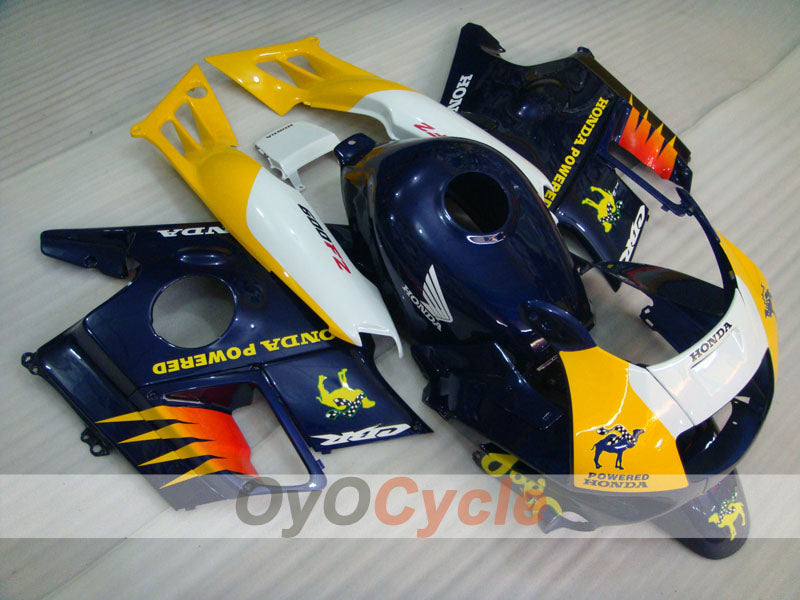 Kit de carenado para Honda CBR600 F2 91-94 - Amarillo, Morado - Camel #OYO87904770 Imagen secundaria del producto