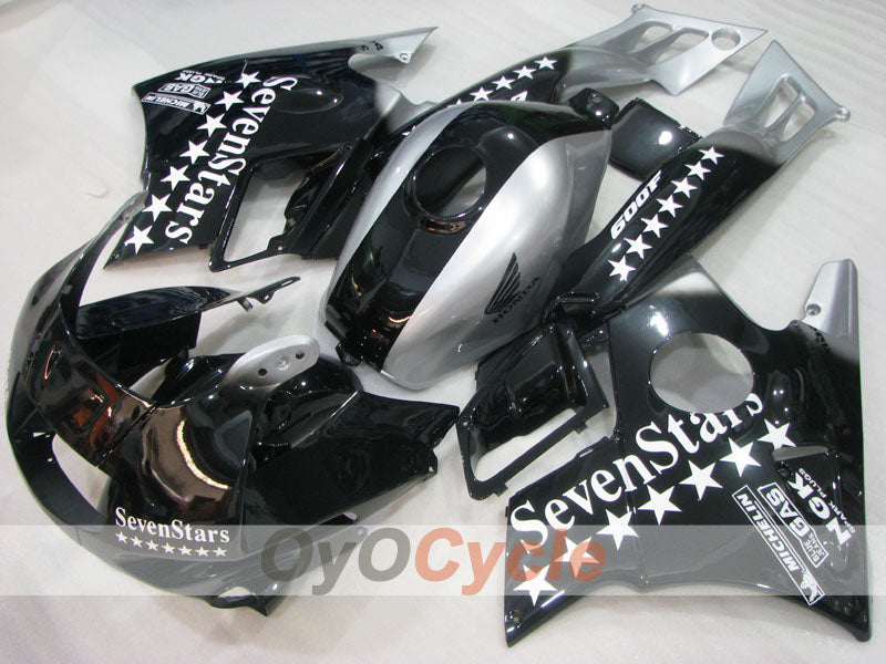 Carenado para Honda CBR600 F2 (91-94) - Negro, Plata - SevenStars #OYO87904776