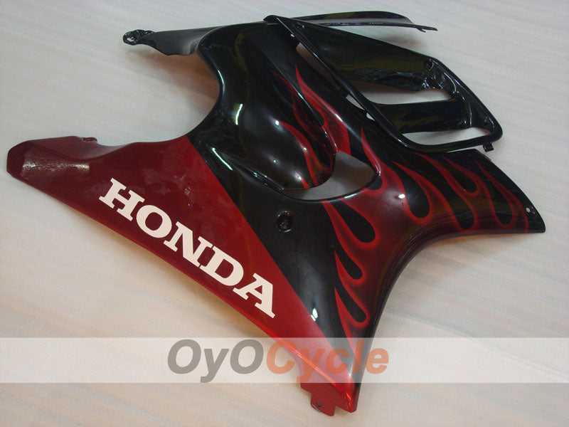 Kit de carenado por inyección para CBR600F3 97-98 - Rojo, Negro - Llama #OYO87904799