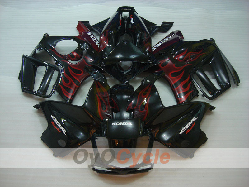 Kit de carenado por inyección para CBR600F3 97-98 - Rojo, Negro - Llama #OYO87904799