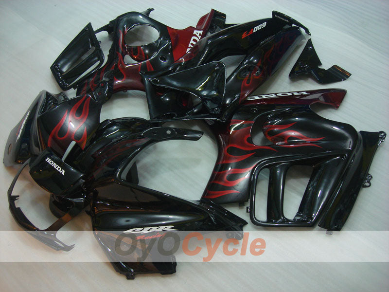 Kit de carenado por inyección para CBR600F3 97-98 - Rojo, Negro - Llama #OYO87904799 Imagen principal del producto