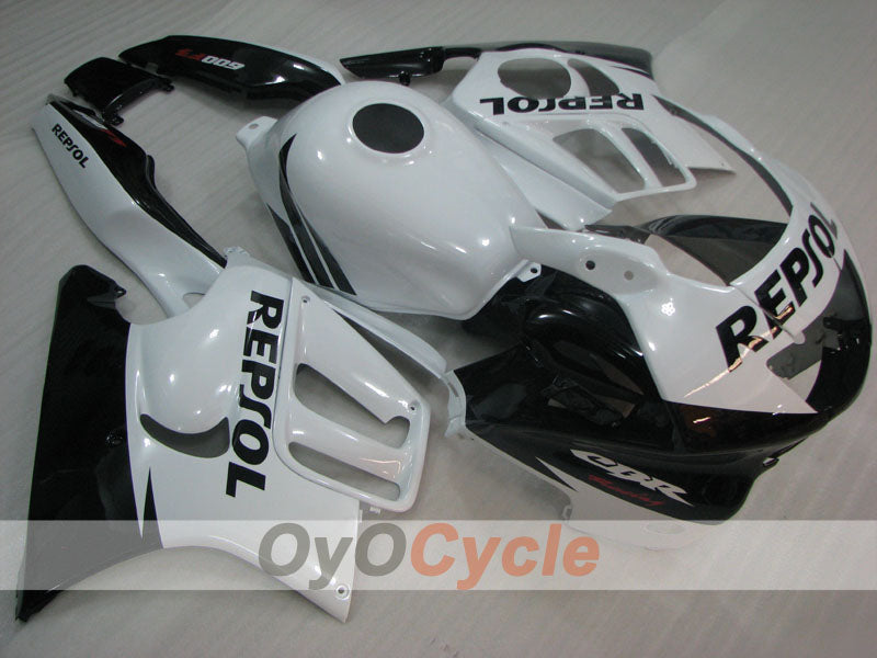 Kit de carenado por inyección para CBR600F3 97-98 - Blanco, Negro - Repsol #OYO87904801