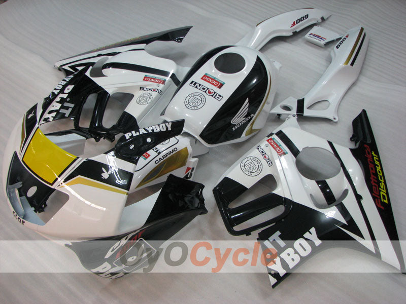 Carenado de inyección para CBR600F3 95-96 - Blanco, Negro - PlayBoy #OYO87904780 Imagen secundaria del producto