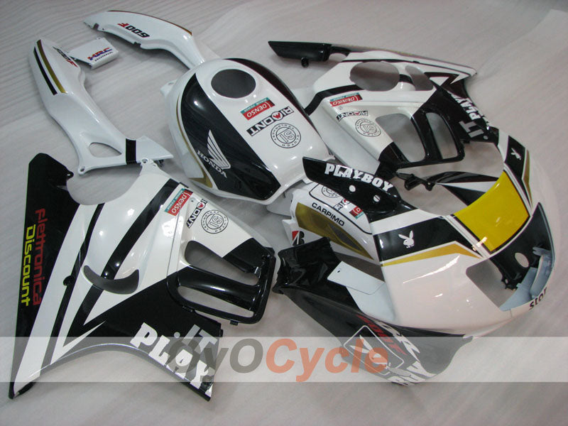 Carenado de inyección para CBR600F3 95-96 - Blanco, Negro - PlayBoy #OYO87904780 Imagen principal del producto