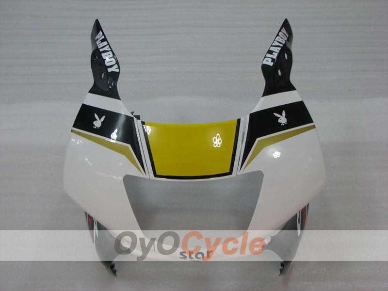 Carenado de inyección para CBR600F3 95-96 - Blanco, Negro - PlayBoy #OYO87904780