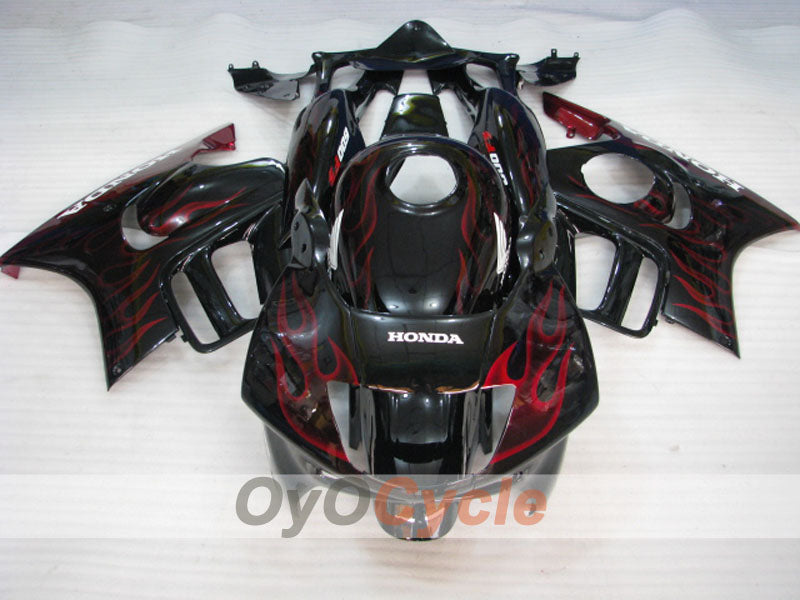Kit de carenado por inyección para CBR600F3 97-98 - Rojo, Negro - Llama #OYO87900066 Imagen secundaria del producto