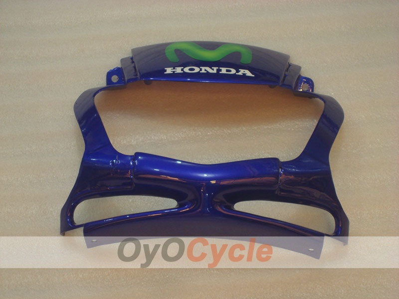 Kit de carenado por inyección para CBR600F3 97-98 - Amarillo, Azul - Castrol, Movistar #OYO87900071