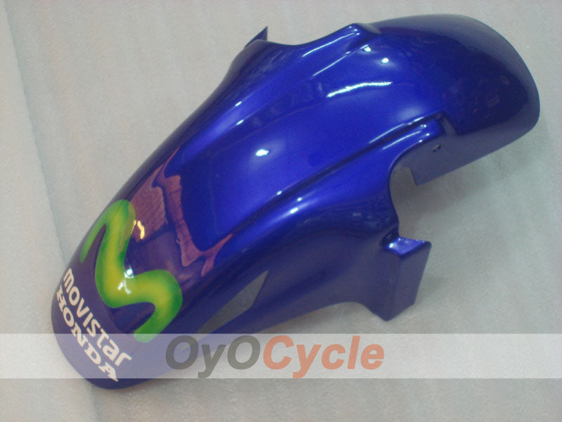Kit de carenado de inyección para CBR600F3 95-96 - Amarillo, Azul - Castrol, Movistar #OYO87900023