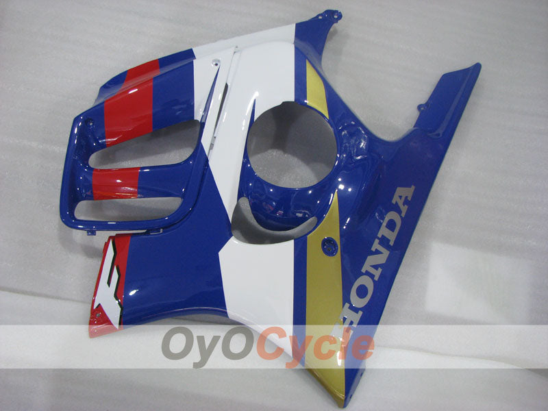 Kit de carenado por inyección para CBR600F3 97-98 - Azul, Blanco - Estilo de fábrica #OYO87900081