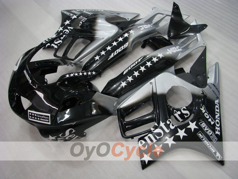 Kit de carenado por inyección para CBR600F3 95-96 - Negro, Plata - SevenStars #OYO87902758 Imagen principal del producto