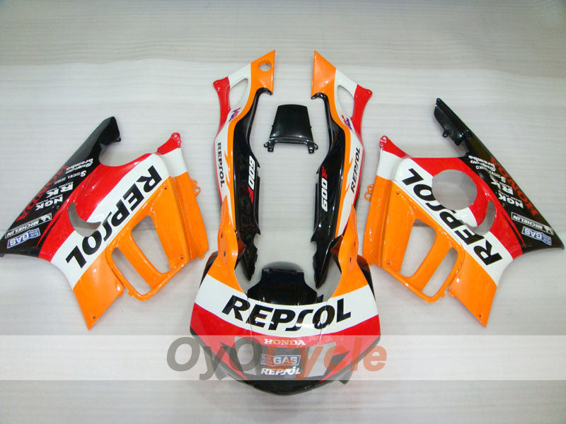 Carenado de inyección para CBR600F3 97-98 - Naranja, Negro - Repsol #OYO87900098