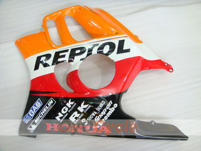 Carenado de inyección para CBR600F3 97-98 - Naranja, Negro - Repsol #OYO87900098