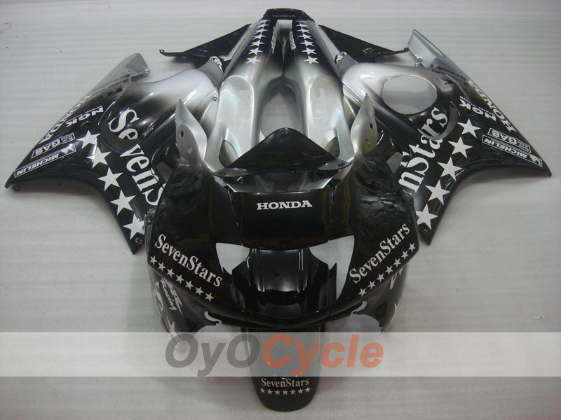 Kit de carenado por inyección para CBR600F3 95-96 - Negro, Plata - SevenStars #OYO87904797