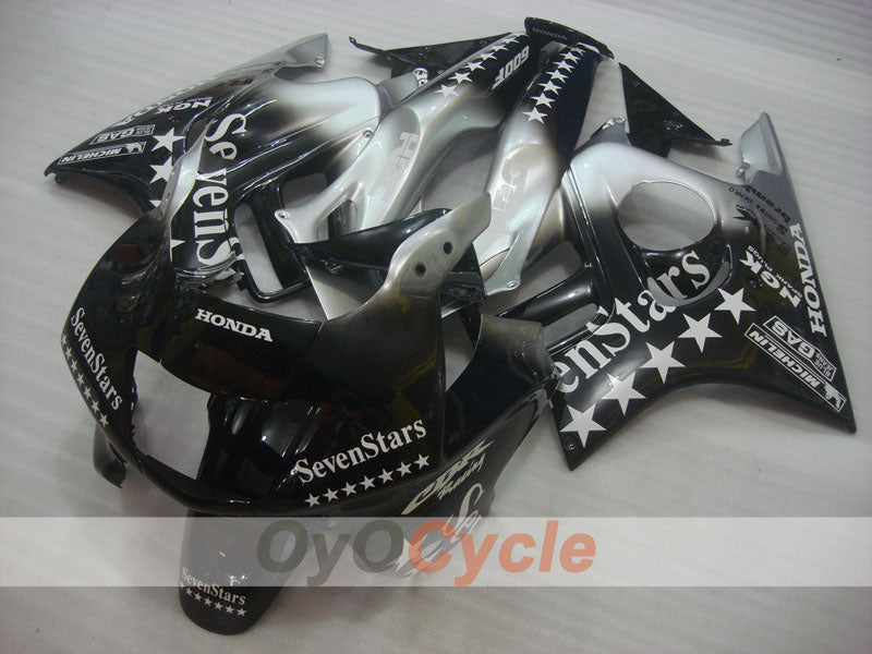 Kit de carenado por inyección para CBR600F3 95-96 - Negro, Plata - SevenStars #OYO87904797