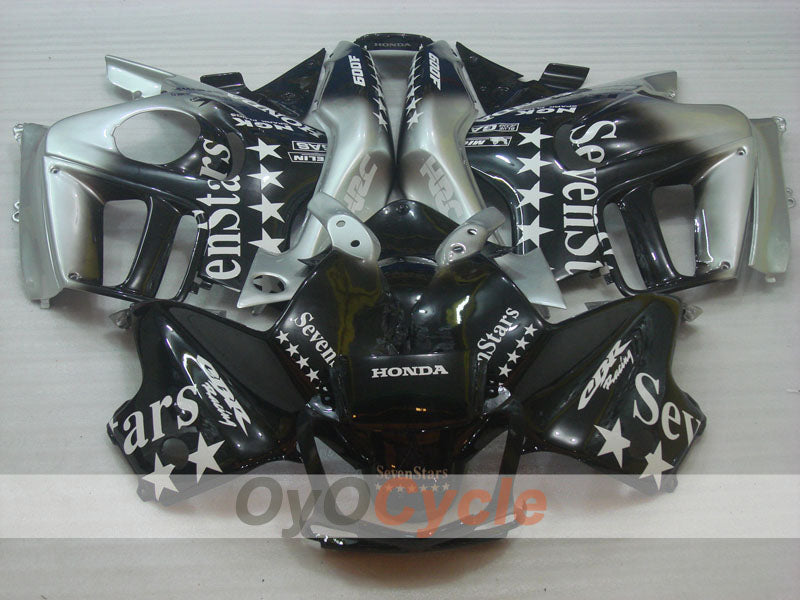 Kit de carenado por inyección para CBR600F3 95-96 - Negro, Plata - SevenStars #OYO87904797