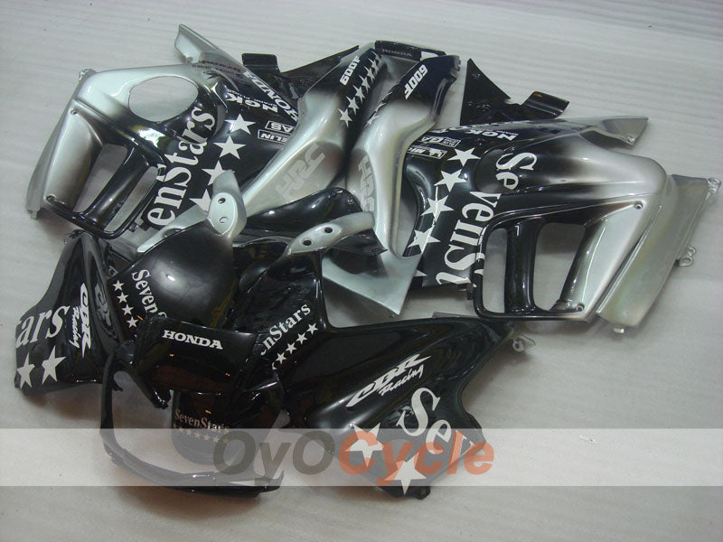Kit de carenado por inyección para CBR600F3 95-96 - Negro, Plata - SevenStars #OYO87904797