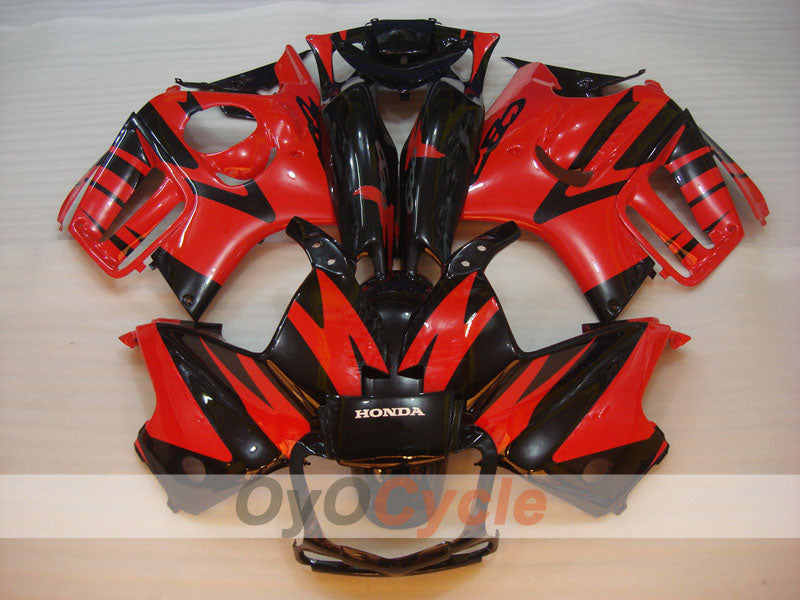Carenado inyectado para CBR600F3 97-98 - Rojo, Negro - Estilo de fábrica #OYO87904820