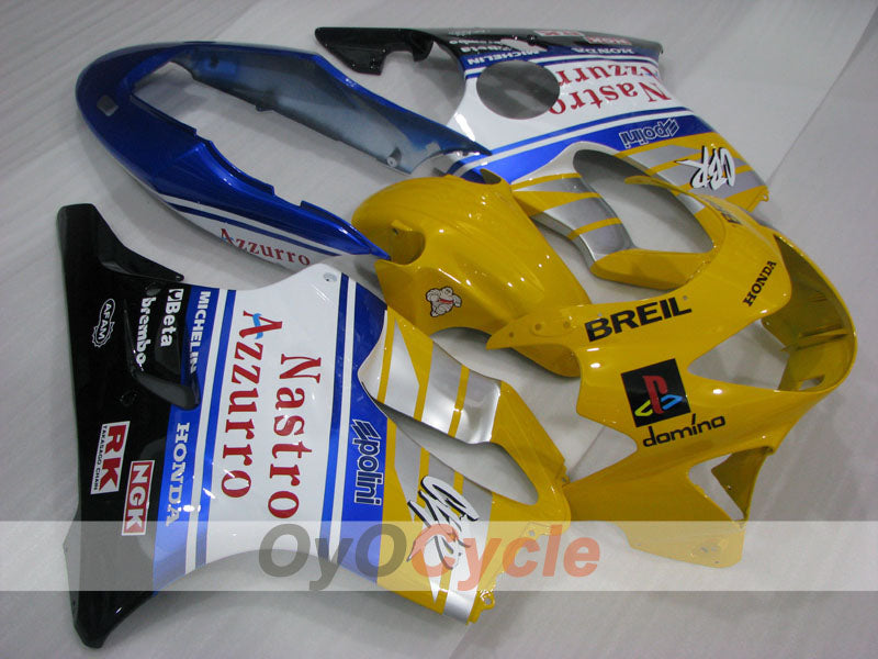 Kit de carenado inyectado para CBR600F4 99-00 - Amarillo, Blanco, Negro - Nastro Azzurro #OYO87904823 Imagen secundaria del producto