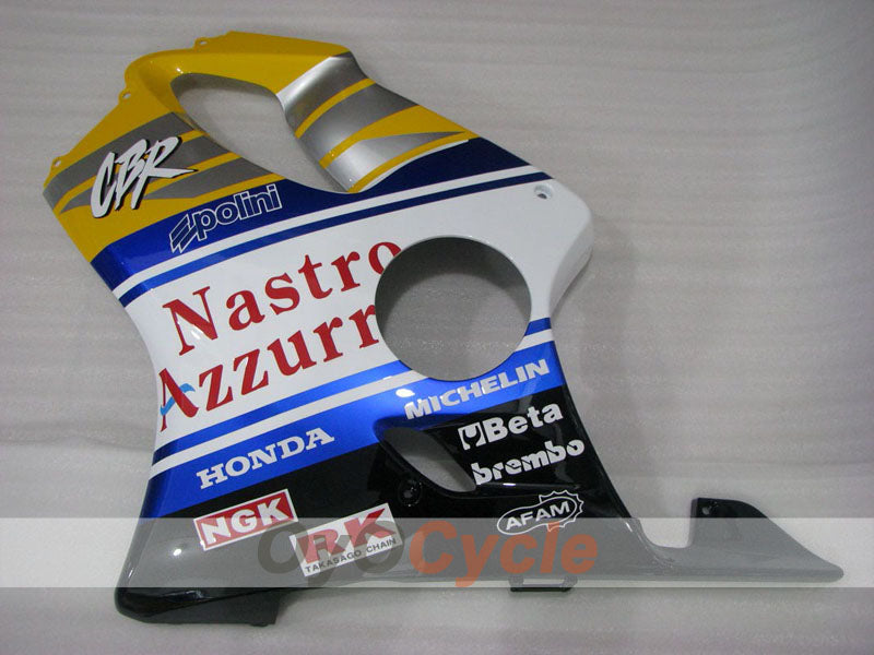 Kit de carenado inyectado para CBR600F4 99-00 - Amarillo, Blanco, Negro - Nastro Azzurro #OYO87904823