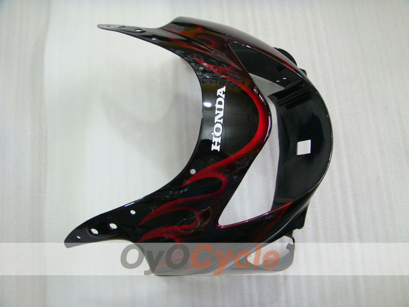 Kit de carenado por inyección para CBR600F4 99-00 - Rojo, Negro - Llama #OYO87900110