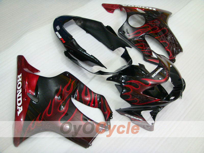 Kit de carenado por inyección para CBR600F4 99-00 - Rojo, Negro - Llama #OYO87900110 Imagen principal del producto