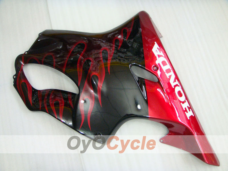 Kit de carenado por inyección para CBR600F4 99-00 - Rojo, Negro - Llama #OYO87900110