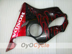 Kit de carenado por inyección para CBR600F4 99-00 - Rojo, Negro - Llama #OYO87900110