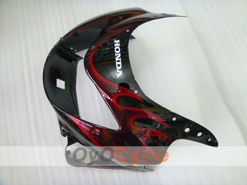 Kit de carenado por inyección para CBR600F4 99-00 - Rojo, Negro - Llama #OYO87900110
