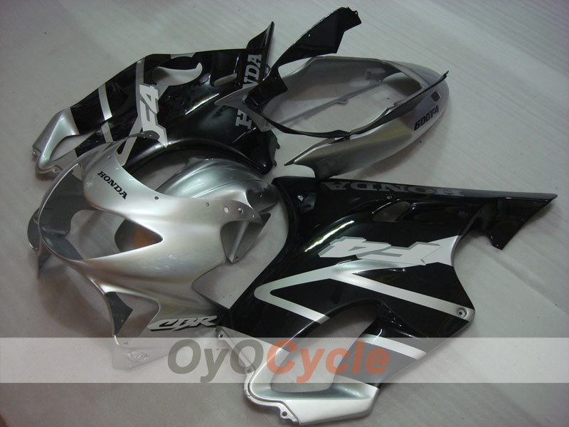 Kit de carenado de inyección para CBR600F4 99-00 - Negro, Plata - Estilo de fábrica #OYO87900121 Imagen secundaria del producto