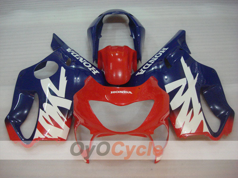 Kit de carenado por inyección para CBR600F4 99-00 - Rojo, Azul - Estilo de fábrica #OYO87900122