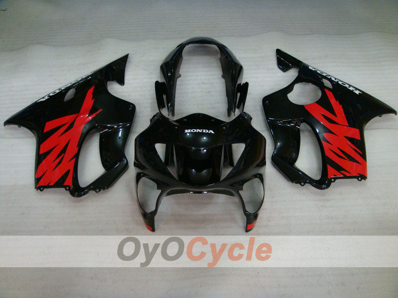 Kit de carenado inyectado para CBR600F4 99-00 - Negro - Estilo de fábrica #OYO87900125