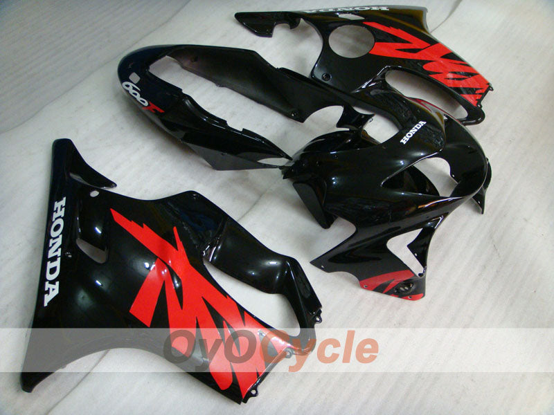 Kit de carenado inyectado para CBR600F4 99-00 - Negro - Estilo de fábrica #OYO87900125