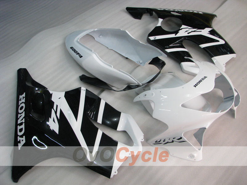 Kit de carenado de inyección para CBR600F4 99-00 - Blanco, Negro - Estilo de fábrica #OYO87900129 Imagen principal del producto