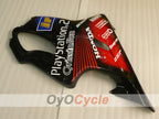 Kit de carenado por inyección para CBR600F4 99-00 - Rojo, Negro - DUNLOP, Play Station #OYO87900138
