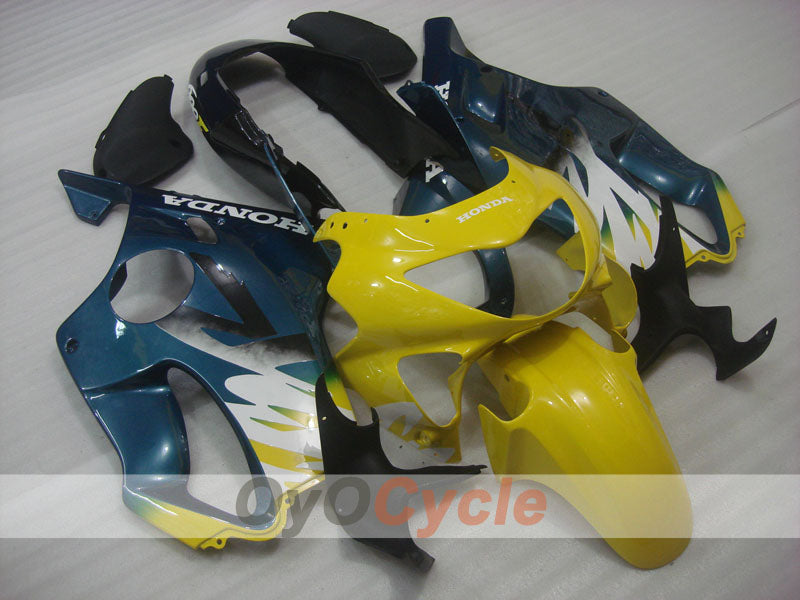 Kit de carenado de inyección para CBR600F4 99-00 - Amarillo, Azul - Estilo de fábrica #OYO87904843 Imagen principal del producto