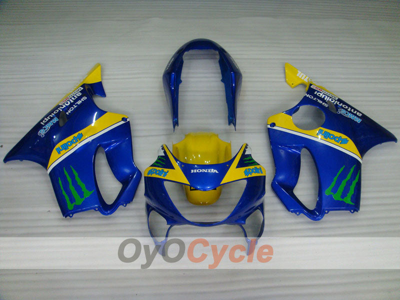 Kit de carenado de inyección para CBR600F4 99-00 - Amarillo, Azul - Monster, MOTUL #OYO87904844 Imagen secundaria del producto