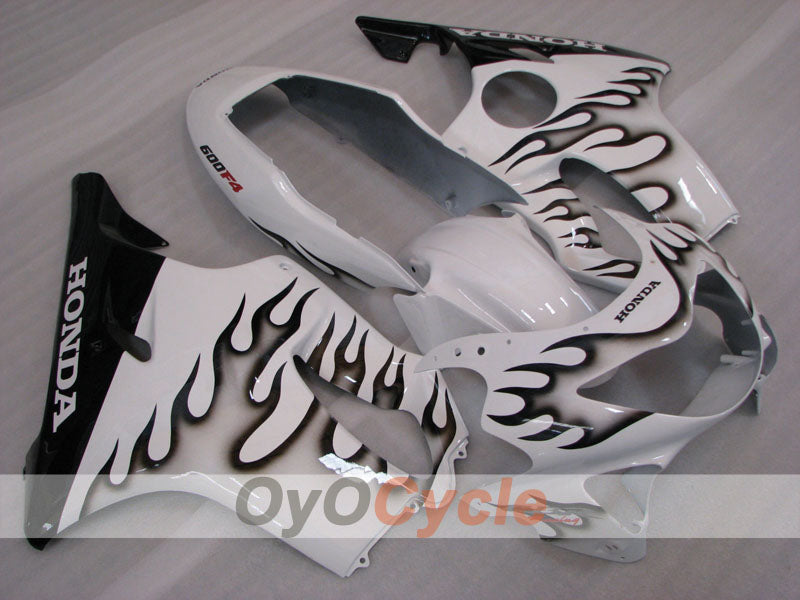 Kit de carenado por inyección para CBR600F4 99-00 - Blanco, Negro - Personalizar #OYO87904845 Imagen principal del producto
